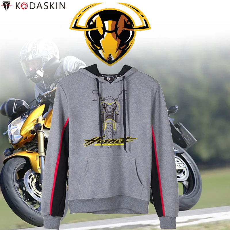 KODASKIN Racer винтажные толстовки мужские защитные свитшоты хлопок для Hornet CB160R 600F 250