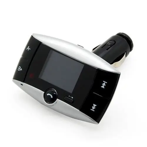 Автомобильный комплект громкой связи с Bluetooth 1 5 &quotСиний ЖК дисплей mp3 плеер fm