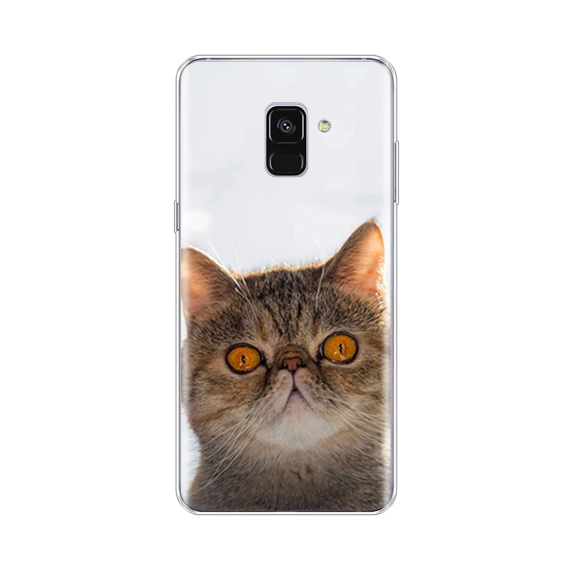 Мягкий чехол для телефона из TPU для Samsung Galaxy A8 2018 A530 A530F силиконовый чехол Plus A730 A730F прозрачный.