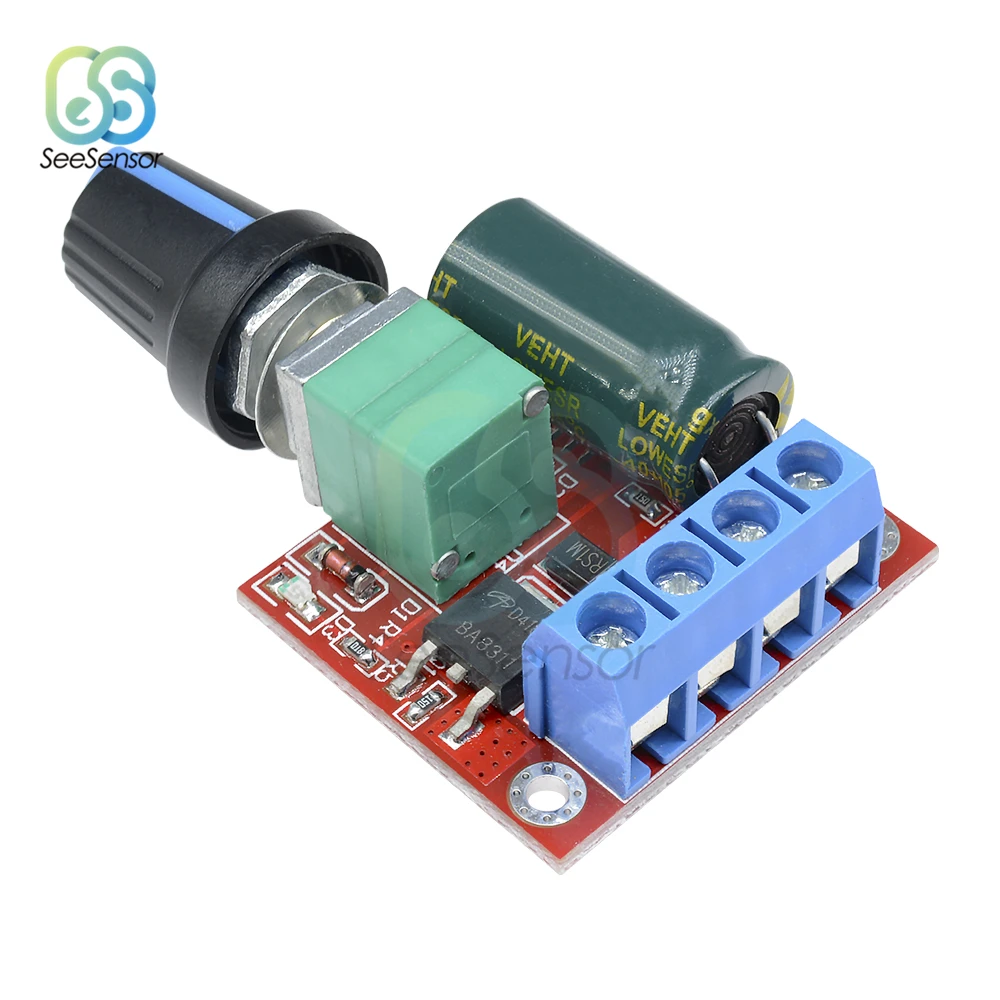 5A 90W PWM 12V Φ Module 4 5 V-35V Регулируемый регулятор скорости переключатель регулятора 24V |