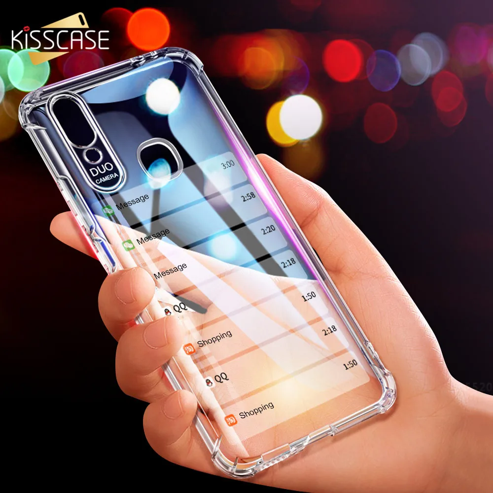 KISSCASE прозрачный мягкий ТПУ чехол для Huawei P Smart Plus Y6 2019 чехлы телефонов P30 P20 Mate 20 Lite