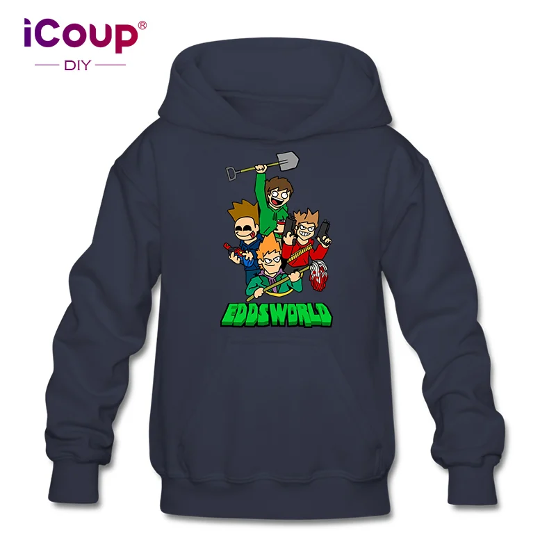 Толстовка iCoup Kids Eddsworld Crash Zoom Wiki толстовка из 100% хлопка для детей 12-18 лет | Мужская
