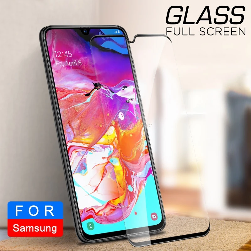 Закаленное стекло 2 в 1 для Samsung Galaxy A70 A 70 A705F SM A705FN A80 A90 A60 A50 A40 A30 A20 A10 мягкая пленка