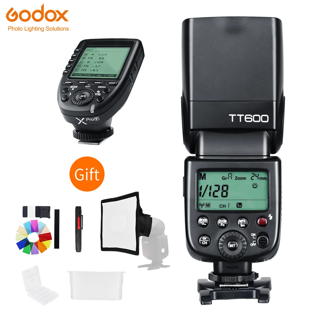 Беспроводная вспышка Godox TT600 2 4G с поддержкой быстрорежущей HSS + Xpro передатчик