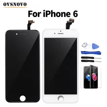 Free shipping LCD for iPhone 6 Display With Touch Screen Digitizer Assembly For iPhone 5 5s 7 No Dead Pixel+Tool+Glass protector