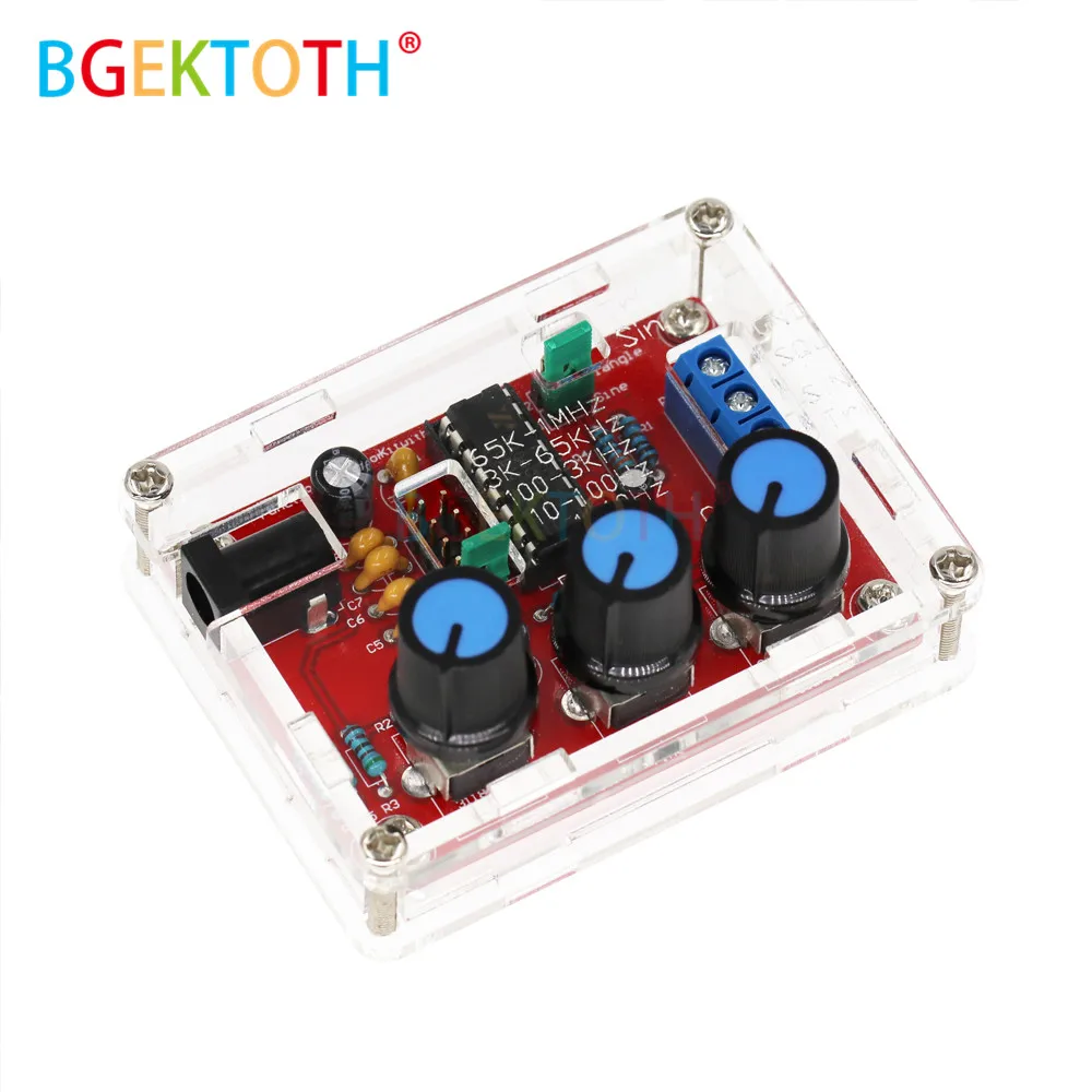 Функциональный генератор сигналов DIY Kit квадратный выход 1 Гц МГц Регулируемая