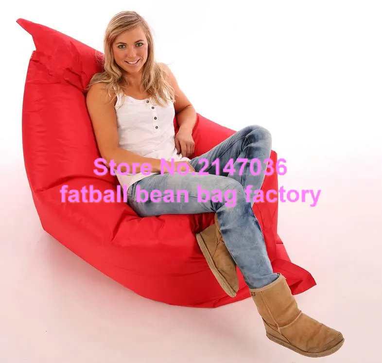 Red Water Resistant Bean Bags For Indoor And Outdoor Use Make Great Garden Seats