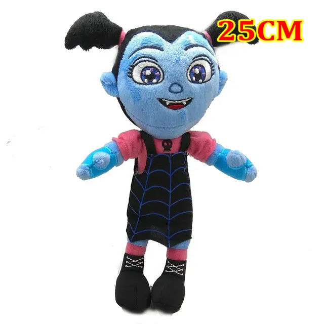 Фильм Vampirina плюшевая игрушка вамп летучая мышь девочка и фиолетовая собака Wolfie плюшевая кукла игрушка для детей подарки на год - Цвет: Vampirina 25cm  A