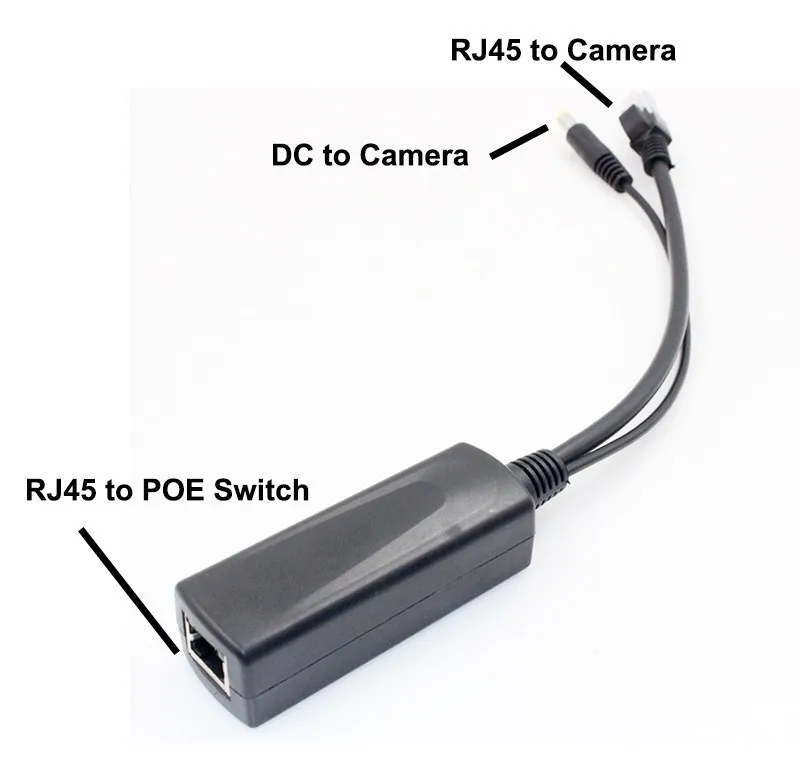MISECU новые разделитель POE Мощность Over Ethernet 10/100 Мбит/с IEEE802.3at/af 12V/1.2A 24 Вт IP Камера PoE |