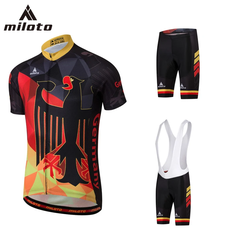 Miloto 2018 Джерси MTB комплекты Для мужчин Велоспорт одежда Pro Team велосипедов короткий