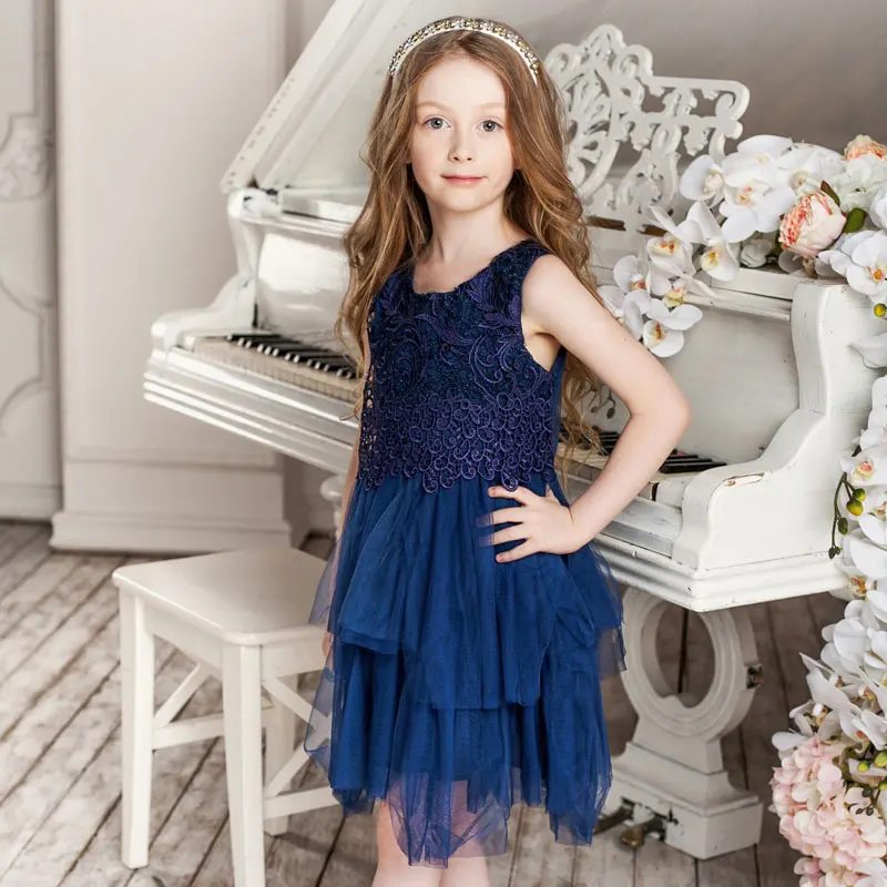 Childdkivy 2018 Summer Girls Princess Dress Kids Embroidery Dresses for Children Party Fashion Clothing 3-10 Years | Детская одежда и