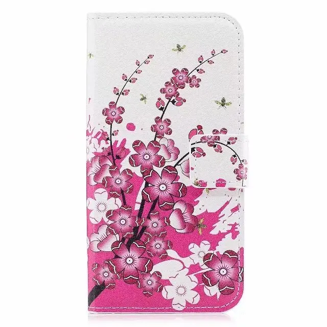 Кожаный чехол бумажник для Samsung S9/S9 PLUS/A5 100/A7 2018/A8 PLUS 2018 шт./лот Бабочка сердце Зебра