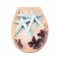2020 toilet lid cover starfish high quality pp toilet seat cover set hot selling toilet seat fashion people