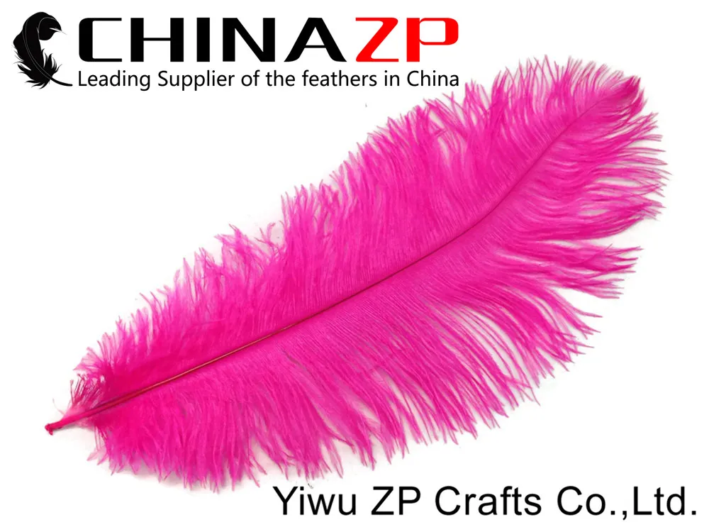 CHINAZP Factory 50 шт./лот 35 40 см (14 16 дюймов) фуксия окрашенные DIY страусиные перья|ostrich plumes