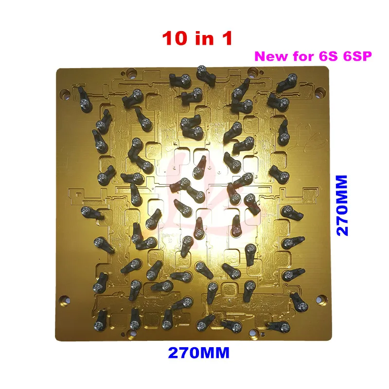 

Newest IC CNC Router Parts 10 in 1 Mould Jigs for Repair iPhone 5C, 5s, 6, 6 plus, 6s, 6s plus