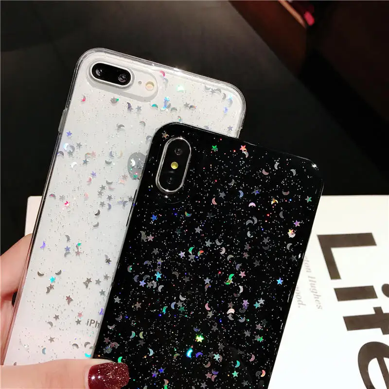 Блеск звездное небо Звезды Мягкий чехол для OPPO F9 A5 A57 A59 A3 A79 A83 A7X Рено A9 F11 R15X R9 R9S R11S плюс R17 Pro Чехол для телефона