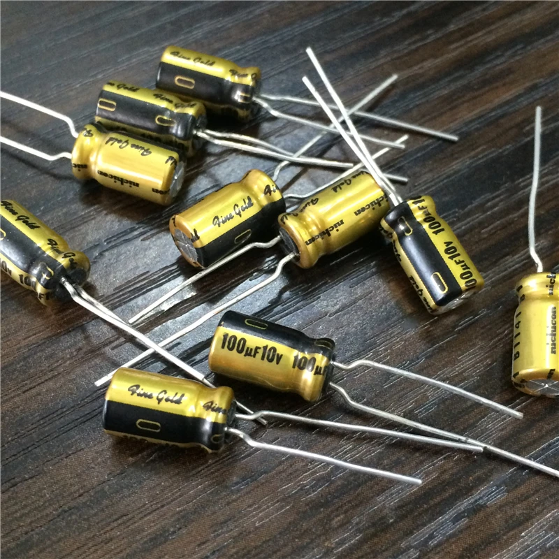 10pcs 100uF 10V NICHICON FG Fine Gold 6.3x11mm 10V100uF Top Grade Audio Capacitor | Электронные компоненты и