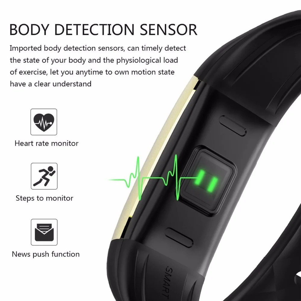 Пульсометр Часы GPS трекер Фитнес браслет счетчик шагов часы SmartBand шагомер