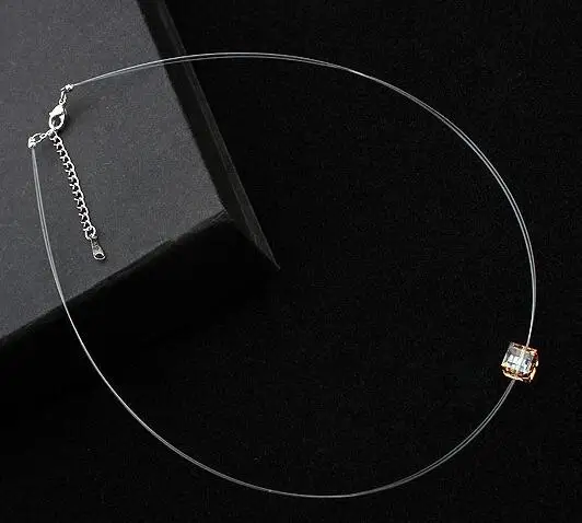 Женское колье чокер с кристаллами Swarovski свадебное украшение подарок для девочки