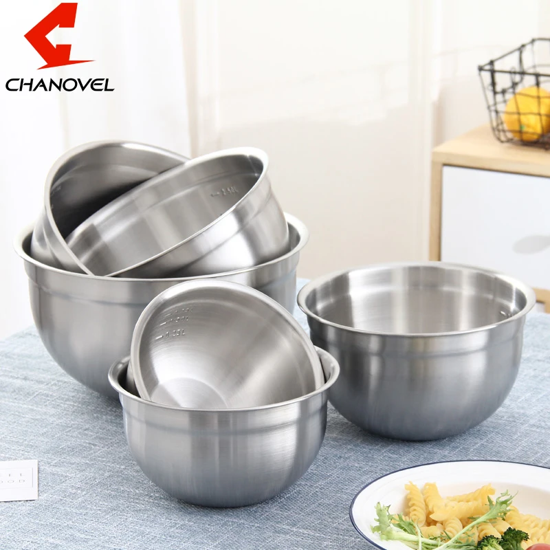 Чаша для смешивания CHANOVEL Deep 304 из нержавеющей стали кухонные инструменты выпечки