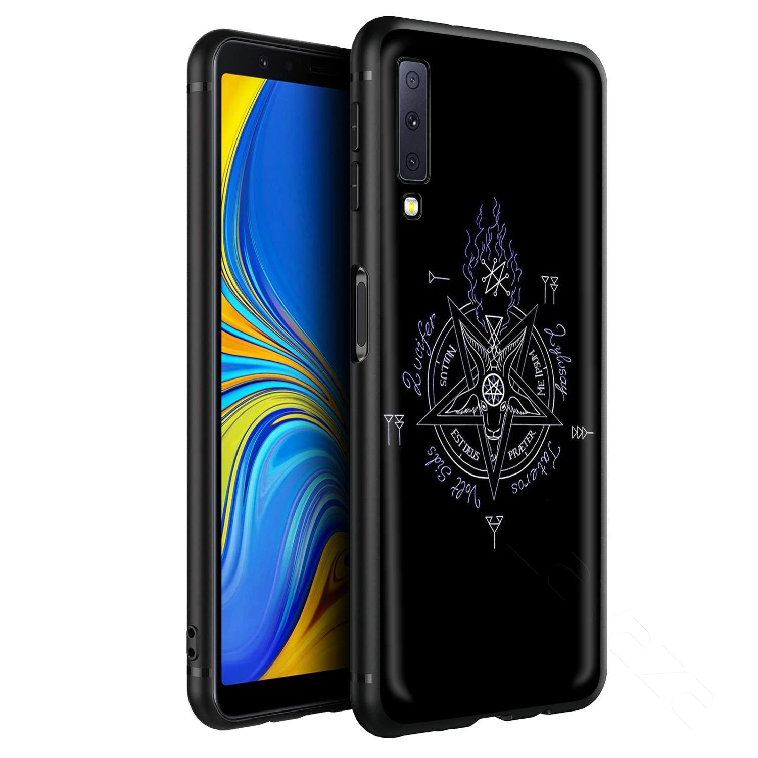 Lavaza пентаграмма 666 демоническим, чехол для samsung Galaxy S10 S9 S8 S7 S6 Plus Note 9 8 M30 M20 M10 край