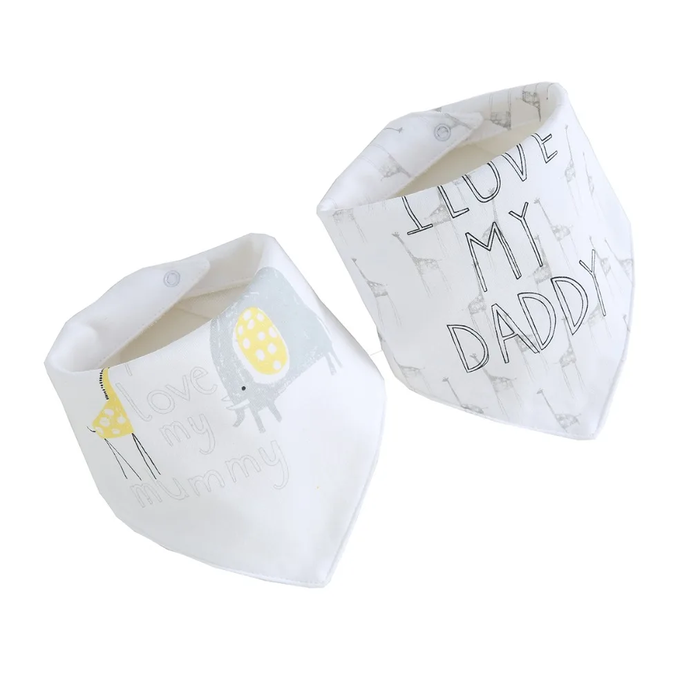 Infant Baby Bibs Newborn 2pcs/set cotton 3 layers Saliva Towel Drooling Scarf Bandana For babies 0-24 Months baby Accessories | Детская