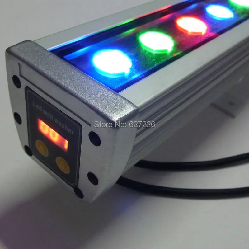 18W Changeable LED Wall Washer AC85-265V Outdoor Spotlights IP65 waterproof Flood light DMX buildings projector 5PCs a lot | Лампы и