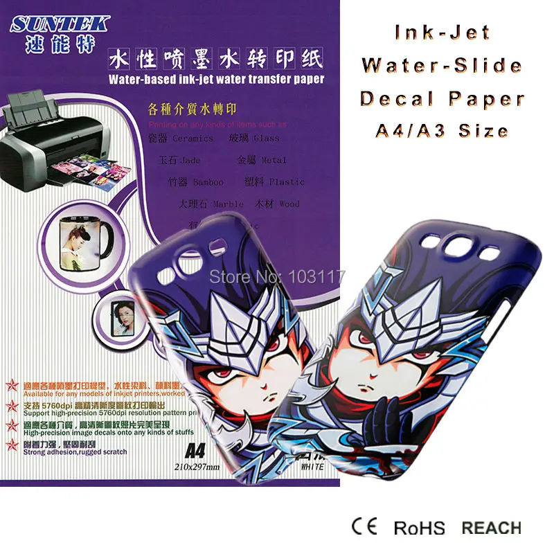 40 листов струйной бумаги для переноса воды с переводной бумагой сертификатом CE