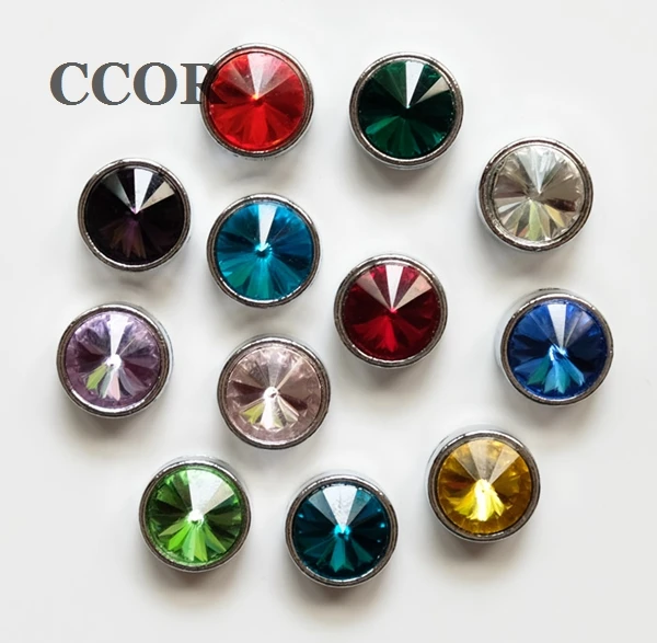 Бесплатная доставка 12 шт. 8 мм разноцветные скользящие бусины на день рождения