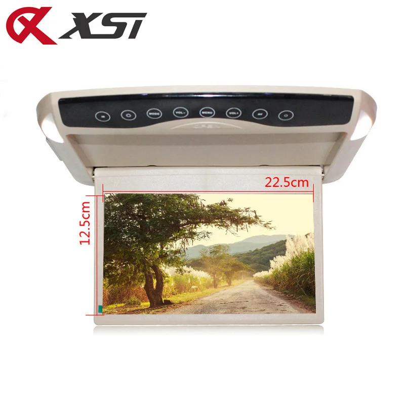 XST 10 1 дюймовый 1024*600 автомобильный монитор с креплением на крышу цветной ЖК дисплей откидной крышкой