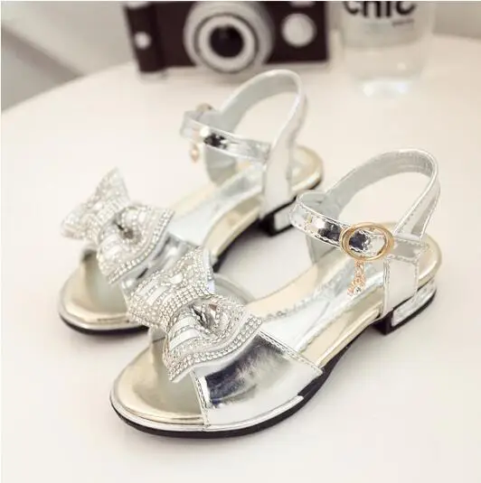 От 3 до 11 лет сандалии для девочек Новинка 2017 года сезон лето детская обувь в