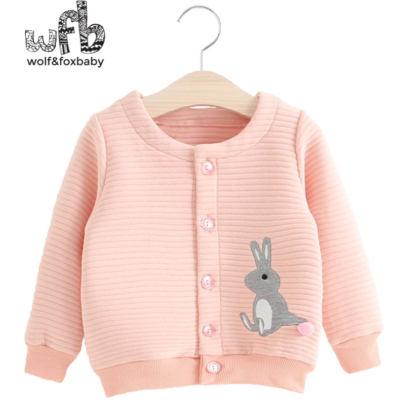 

Retail 3-10 years children cartoon rabbit coat girl spring fall autumn