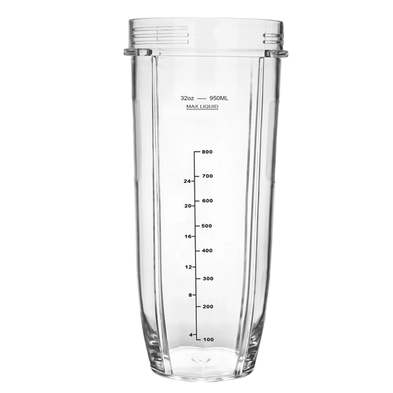 Behogar 32oz прозрачная пластиковая запасная чашка аксессуары для Nutri Ninja 900W 1000W