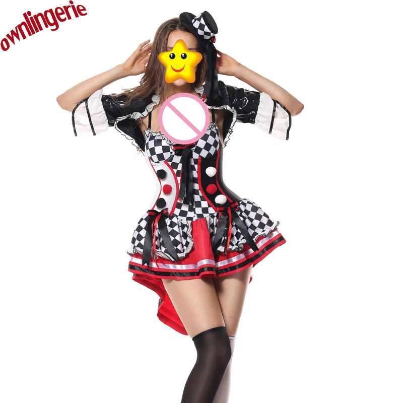 

Женский костюм королевы покера с сердечками на Хэллоуин с шляпой для Хэллоуина, карнавальные вечерние костюмы M4784