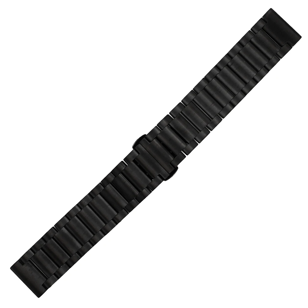 Stainless Steel Watch Band 20mm 22mm for Luminox Butterfly Buckle Strap Quick Release Loop Belt Bracelet Black Rose Gold Silver