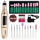 Электрический Маникюрный фрезерный станок, Керамический Резак, аппарат для педикюра, сверла для ногтей, алмазные резаки для кутикулы, средство для удаления лака для ногтей