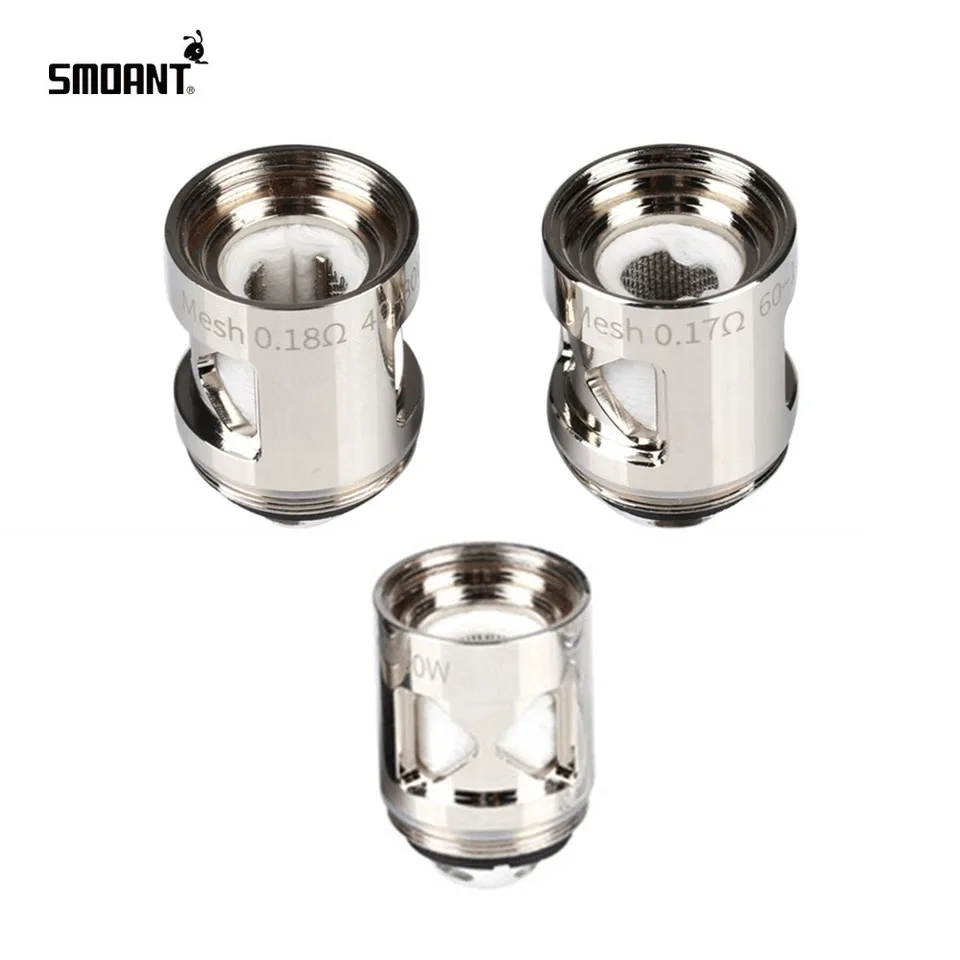 Оригинальный 3 6 шт Smoant Naboo сетка катушка 0.17ohm 0.18ohm Двойная 0.12ohm для распылитель