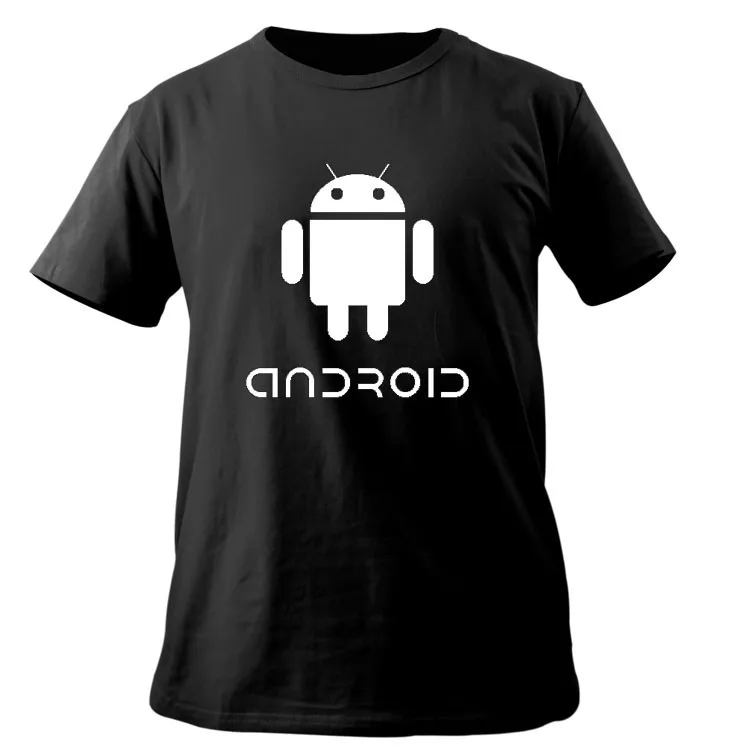 Футболка Android, креативная забавная футболка для мужчин и женщин, изящная крутая новая короткая футболка, хипстерский стиль, мужская повседневная одежда - Цвет: A0251-B22-1