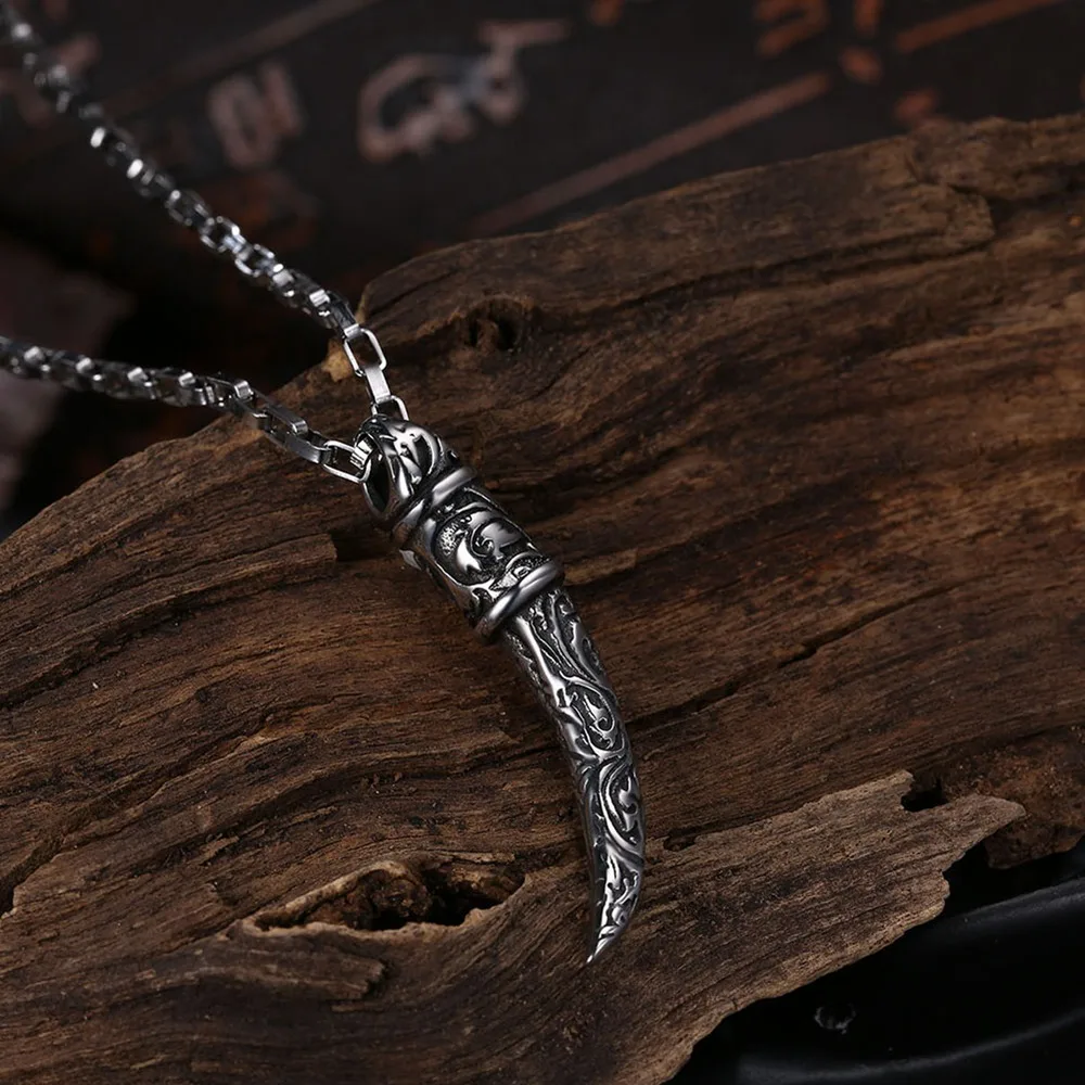 Подвеска Hemiston цвета слоновой кости с буддистским узором в стиле ретро кулон виде