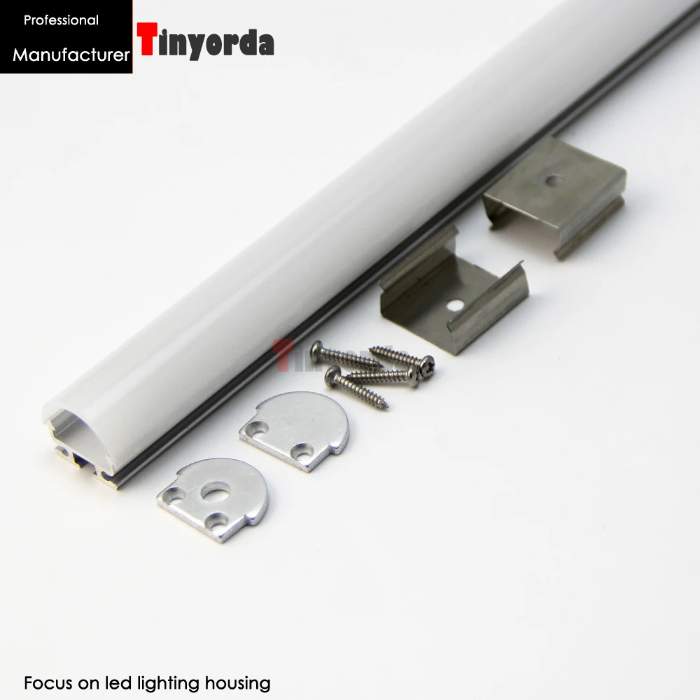 Tinyorda 20 шт (длина 2 м) полоса Alu Led профиль канала для 13 мм LED света [профессиональный