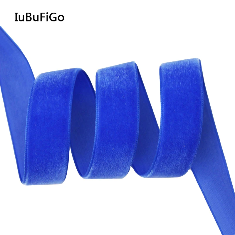 Однотонная бархатная лента IuBuFiGo 1/2 дюйма (13 мм) ручной работы с бантом аксессуары