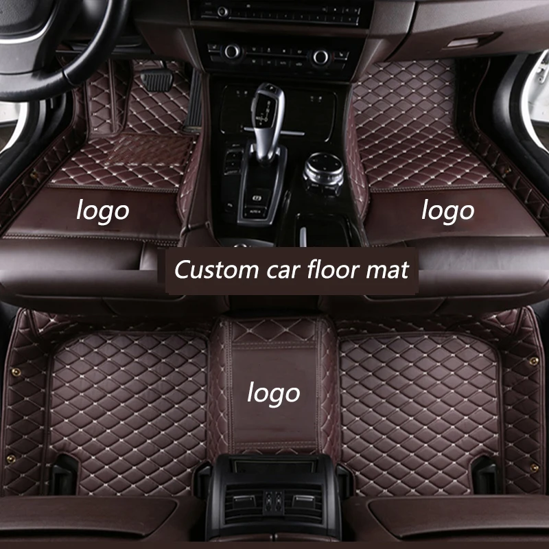 

kalaisike Custom car floor mat for Hyundai santa fe ix25 solaris ix35 accent elantra veloster Genesis Veracruz tucson i30 sonata