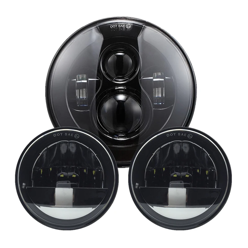 7 дюймовый круглый светодиодный H4 Plug мотоцикл фара для Davidson Harley Road King с 2 шт. 4 5