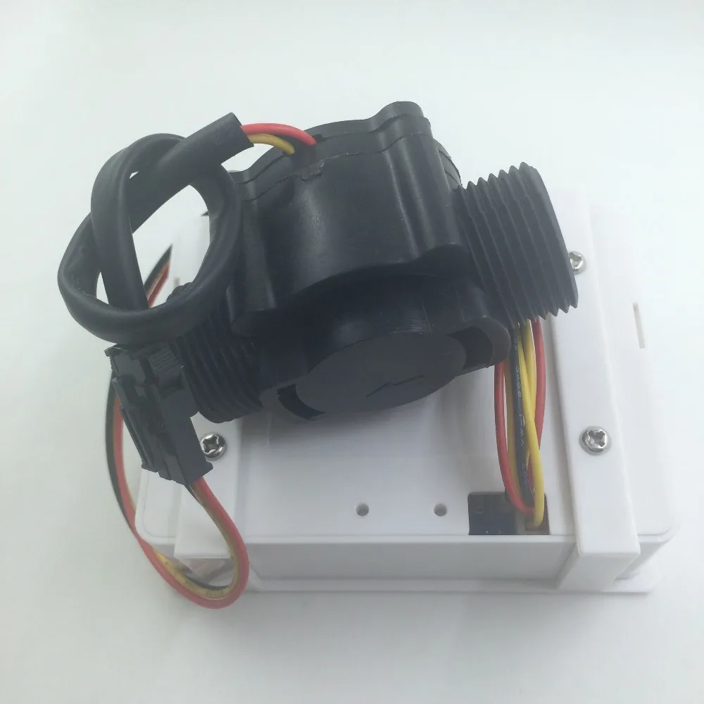 Датчик счетчика расхода воды контроллер ЖК дисплей + Счетчик FS300A G3/4 &quotDN20 1 60L/мин 10