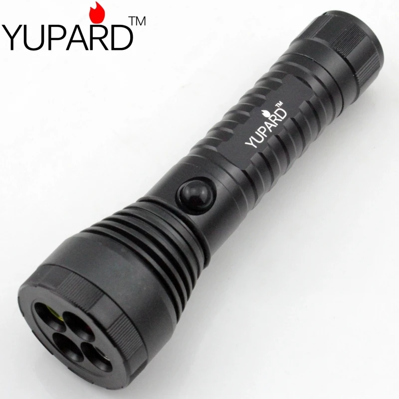 YUPARD Q5 LED красный желтый синий белый свет сигнальная лампа фонарик яркий 1x18650