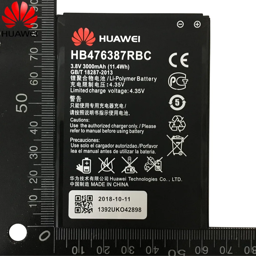Оригинал для Huawei HB476387RBC литий ионный аккумулятор телефона Honor 3X G750 B199 3000