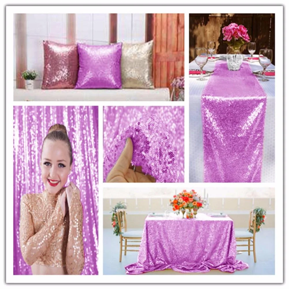 Блестящие Красота 30*275 см Прованс блесток скатерти WeddingPolyester/нейлон ткань отель