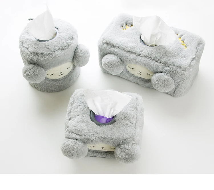 Автомобильный держатель tissue box boite a mouchor papel higienico divertido porta guardanapo Милая туалетная бумага Япония стиль плюшевые съемные