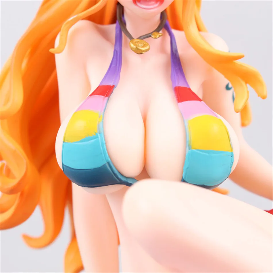 Chanycore Anime ONE PIECE 1/8 Scale panited Figure onepiece NEW WORLD PVC Action Figures 14cm Nami swimsuit model toys | Игрушки и хобби