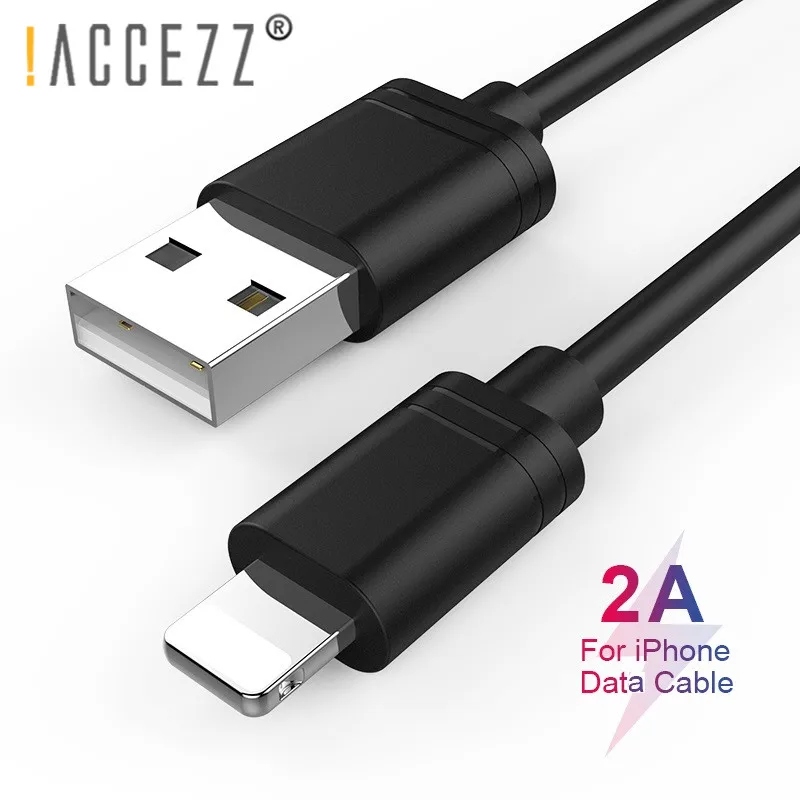 ! ACCEZZ TPE USB кабель для Apple iPhone X XS MAX XR 8 7 6S 5 Plus iPad мини планшет быстрая зарядка кабели